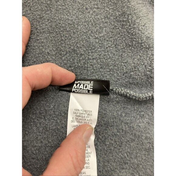 LL Bean Vest Women XL Gray Fleece Jacket Coat Performance Full Zip Polartec - Picture 9 of 13
